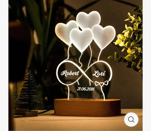 Customised Name 3D LED LIGHT LAMP